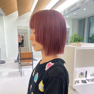 ショート カラー 髪質改善カラー/ボブ 🌻Mutsumiのヘアスタイル