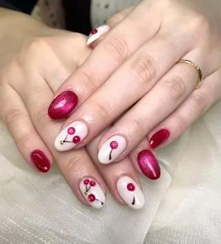 ネイル アヤメネイル 最新チップスカルプのネイルデザイン