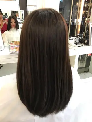 セミロング ロング カラー 内藤 達也のヘアスタイル