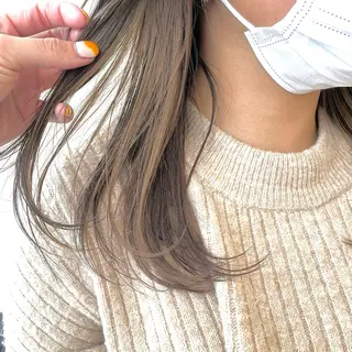 セミロング カラー パーマ 🌈コテ巻き風パーマ LOHASせいな🌈のヘアスタイル