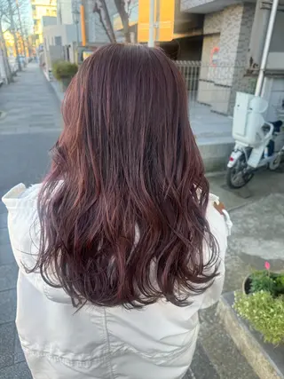 セミロング カラー 【echelle】 あむのヘアスタイル