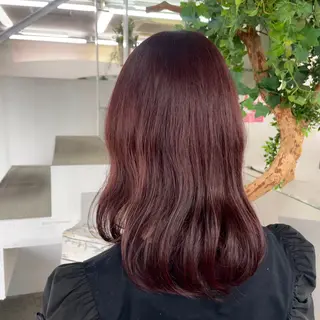 ミディアム カラー 山田 里美のヘアスタイル