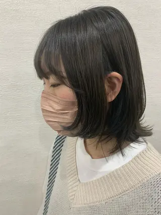 ミディアム チバ ヒロトのヘアスタイル