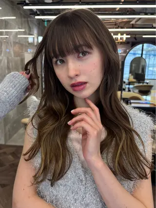 ロング 似合わせno.1💎 韓国ヘア特化まなかのヘアスタイル