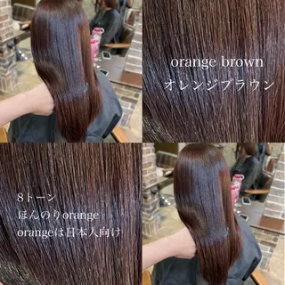 ロング カラー 🧸顔周りカット /透明感🎀のヘアスタイル