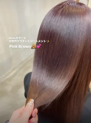 ロング カラー 【ツヤ髪特化】 スズキアキエのヘアスタイル