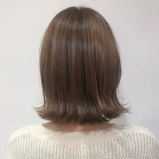 ミディアム カラー 石井 良典のヘアスタイル