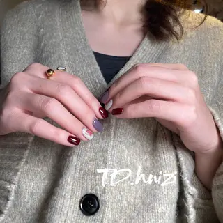 ショート めぐみのネイルサロン スタッフ練習のネイルデザイン