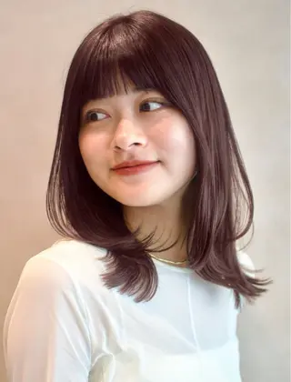 ミディアム カラー 越後 遥/ 透明感カラー🪞🤍のヘアスタイル