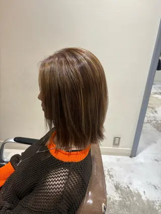 ショート ✨艶髪／透明感カラー ミユ💜のヘアスタイル