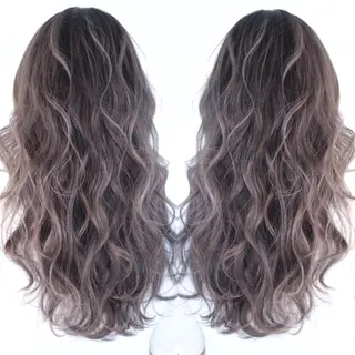 セミロング カラー パーマ ヘアアレンジ 髪質改善専門店 エイジングケアのヘアスタイル