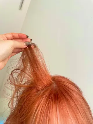 カラー 🎀ボブ＋ハイトーン シュカ👶🏻のヘアスタイル