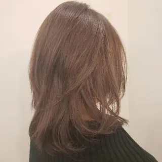 ミディアム カラー 美谷添(ミヤゾエ) まどか大人ヘアサロンのヘアスタイル