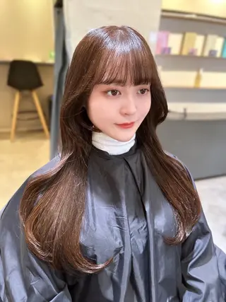 ロング カラー 平尾 樹里のヘアスタイル