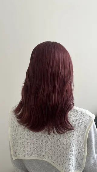 セミロング カラー メンズパーマ/ メッシュ📍ユリのヘアスタイル