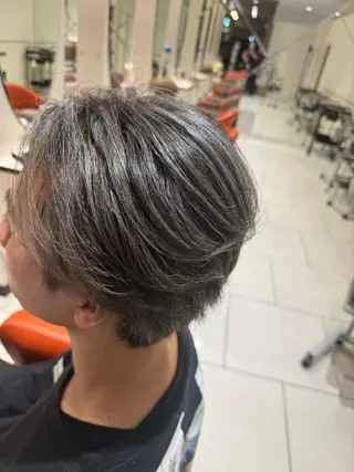 カラー メンズ マンスルージュ博多店所属・バレイヤージュ& 高発色カラー/市川のヘアスタイル