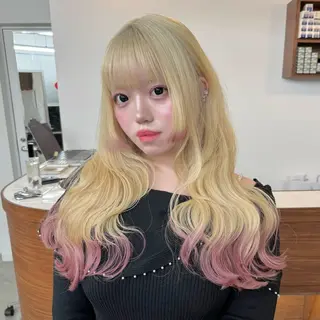 カラー エクステモデル募集 💗大阪梅田/川上のヘアスタイル