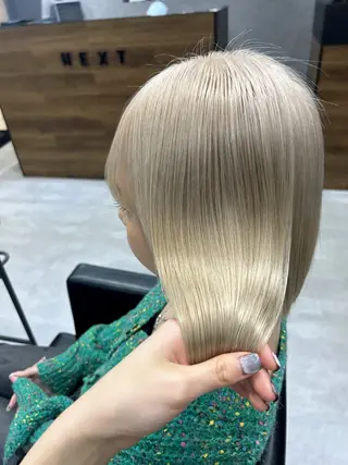 ショート ENA💗NEXT /ハイトーンエクステのヘアスタイル