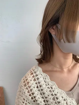 ミディアム yaya✂︎ 美髪/艶カラーのヘアスタイル