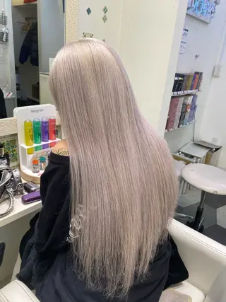 ロング カラー ブリーチカラー💖 rukaのヘアスタイル