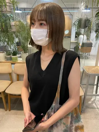 ショート 小顔レイヤー×コンパ クトボブ/林隆平のヘアスタイル