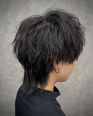 ミディアム カラー メンズ メンズウルフ特化🐺 🔥長山耕大🔥のヘアスタイル