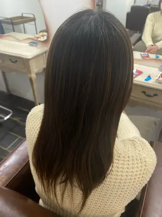 セミロング カラー パーマモデル募集中 渥美翔人のヘアスタイル