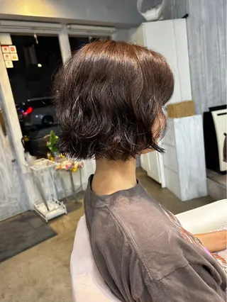 ショート パーマ 2月は姉妹店 marché牧口瑠夏のヘアスタイル