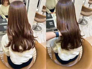 セミロング 寺田 鼓捺/艶髪 /透明感カラーのヘアスタイル
