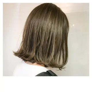 ミディアム カラー 髪質改善、縮毛矯正 店長浅野太郎のヘアスタイル