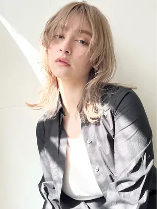 セミロング カラー HARU//原宿🤍 リピート率NO.1のヘアスタイル