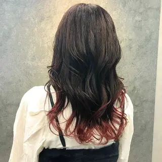 ロング 所渉/韓国レイヤー /ウルフカットのヘアスタイル