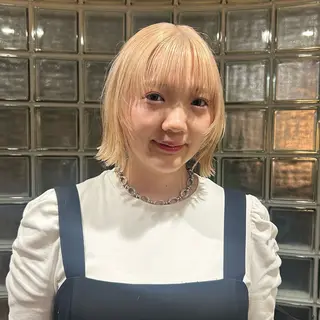 ミディアム カラー nana/ボブ/ レイヤー/梅田のヘアスタイル