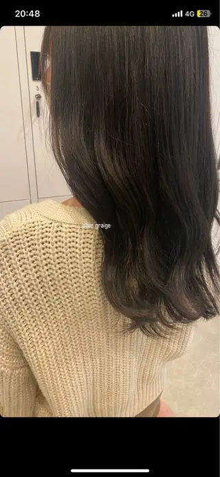 ロング カラー 髪質改善/美髪矯正/ つやカラー楓のヘアスタイル