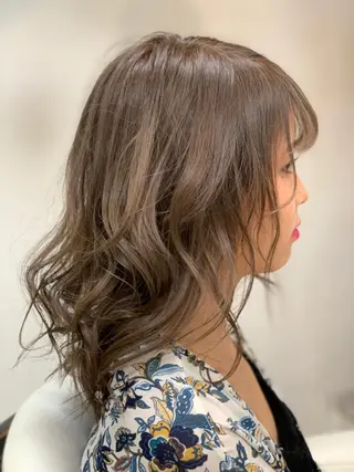 セミロング カラー 平本 雄馬のヘアスタイル