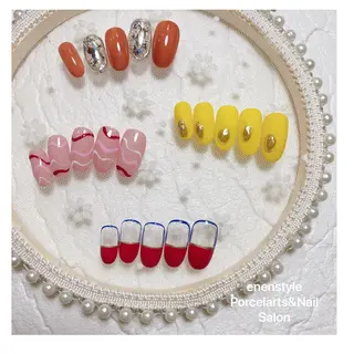 ミディアム ネイル 👑enen style👑のネイルデザイン