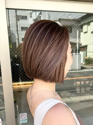 ミディアム カラー 🌷横浜/レイヤー /艶カラー🌷のヘアスタイル