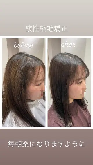 ミディアム クラッチムク博多小川 旭のヘアスタイル