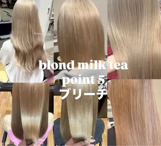 カラー ハイトーン/ブリーチ .⋆𝜗𝜚BoN♡のヘアスタイル