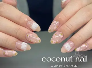 ネイル 神田 ココナッツのネイルデザイン