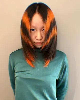 セミロング カラー 圧倒的デザイン力 店長🎨RENAのヘアスタイル