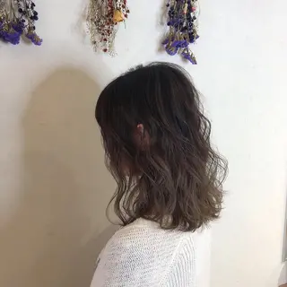 ミディアム カラー 髪質改善/縮毛矯正 /青山 早希🐾のヘアスタイル