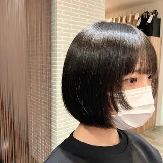 ミディアム レイヤー/縮毛矯正 / 岡本美優のヘアスタイル