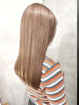 ミディアム カラー メンズモテパーマ💙 fuwaのヘアスタイル