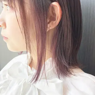 ミディアム カラー ヘアアレンジ マツエク・マツパ 透明感カラー🫧ヘア セット🫧松本菜月の眉毛・アイブロウイメージ