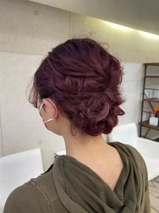 ミディアム ヘアアレンジ XANADU上野店 🐼ﾖｺﾊｼのヘアスタイル