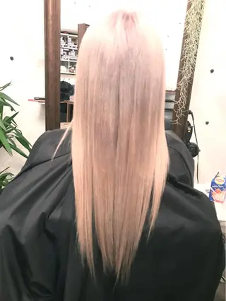 ミディアム セミロング ロング カラー 白髪ぼかしハイライト バレイヤージュヤマトのヘアスタイル