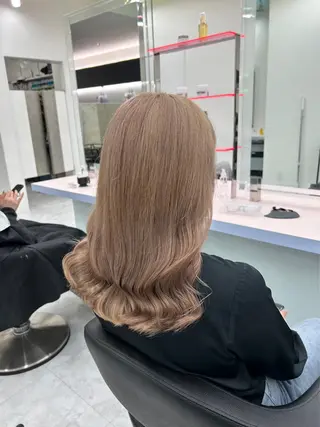 ミディアム カラー パーマ ヘアアレンジ メンズ 🤍透明感カラー🤍 似合わせ🤍AINEのヘアスタイル