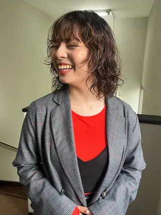 ミディアム パーマ JOULE'S natsukiのヘアスタイル