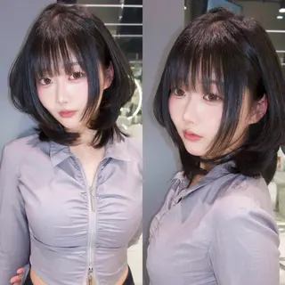 ミディアム 上村 光希のヘアスタイル